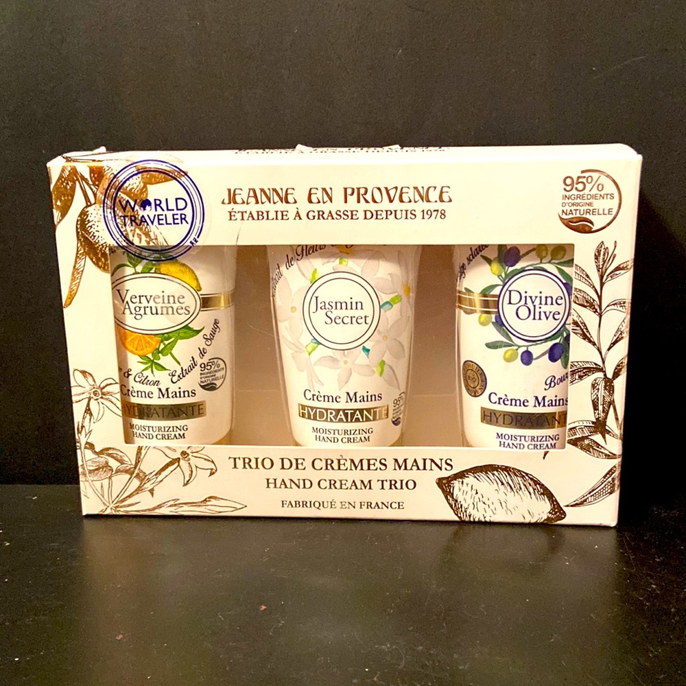 Jeanne En Provence - Olive - Jasmine - Verbena - Hand Cream - Made in France NIB